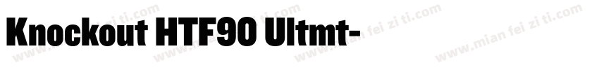 Knockout HTF90 Ultmt字体转换